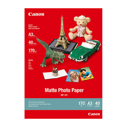 Genuine Canon MP101A3 Matte Photo Paper 170gsm A3 - 40 sheets