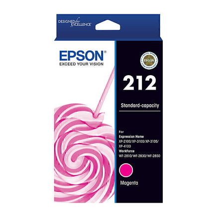 1 x Genuine Epson 212 Yellow Ink Cartridge C13T02R492