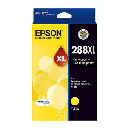 1 x Genuine Epson 288XL High Yield Yellow Ink Cartridge C13T306492