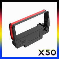 50 x Compatible Epson ERC30 / ERC34 / ERC38 Black and Red Ribbon Cartridge