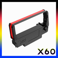 60 x Compatible Epson ERC30 / ERC34 / ERC38 Black and Red Ribbon Cartridge