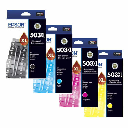 4 x Genuine Epson 503XL Ink Cartridge C13T09R192 - C13T09R492