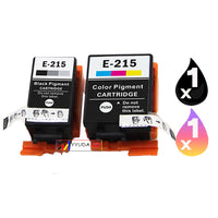 2 x Compatible Epson 215 Ink Cartridge C13T215192 + C13T216092