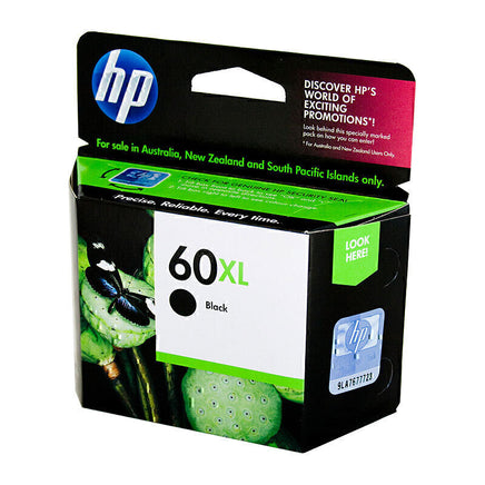 1 x Genuine HP 60XL Black Ink Cartridge CC641WA