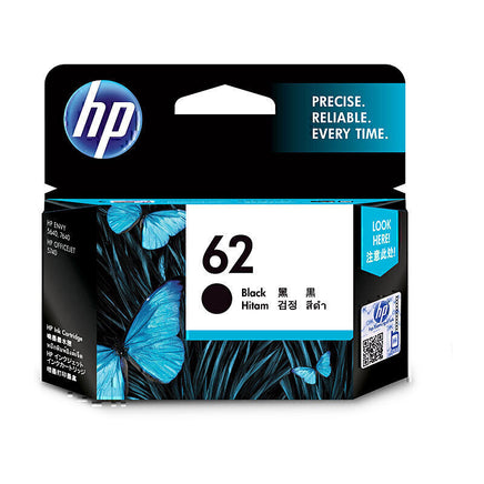 1 x Genuine HP 62 Black Ink Cartridge C2P04AA