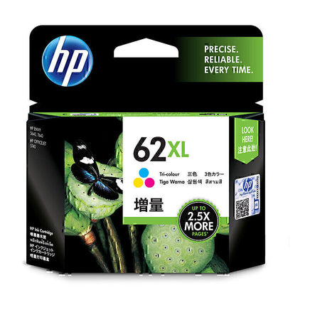 1 x Genuine HP 62XL Tri Colour Ink Cartridge C2P07AA
