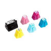 8 x Compatible HP 02 Ink Cartridge C8721WA - C8775WA (3BK 1C 1M 1Y 1LC 1LM)