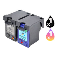 2 x Compatible HP 56 + HP 57 Inkjet Cartridge C6656AA + C6657AA (1BK 1CL)