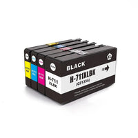 6 x Compatible HP 711XL Ink Cartridge CZ130A - CZ133A (3BK 1C 1M 1Y)