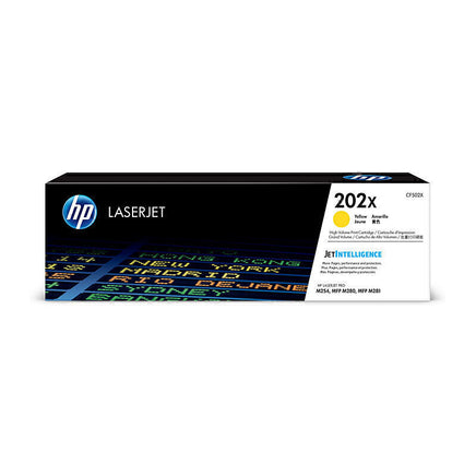 1 x Genuine HP 202X Yellow Toner Cartridge CF502X