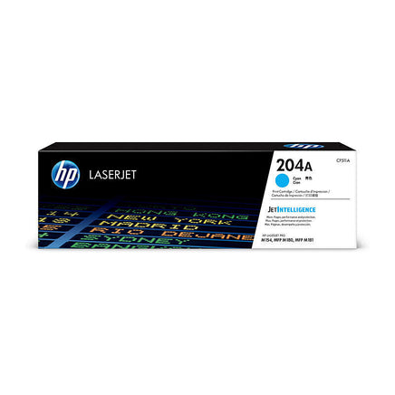 1 x Genuine HP 204A Cyan Toner Cartridge CF511A
