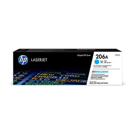 1 x Genuine HP 206A Cyan Toner Cartridge W2111A