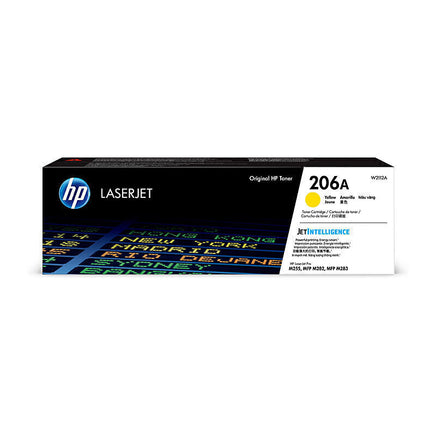 1 x Genuine HP 206A Yellow Toner Cartridge W2112A