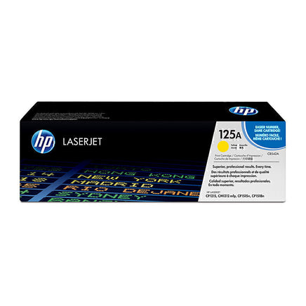 1 x Genuine HP 125A Yellow Toner Cartridge CB542A