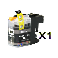 1 x Compatible Brother LC137XLBK Black Ink Cartridge LC-137XLBK