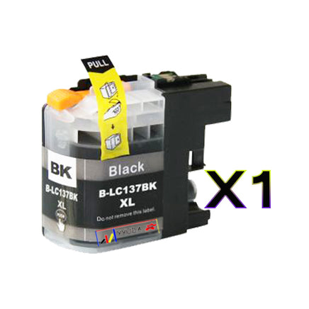1 x Compatible Brother LC137XLBK Black Ink Cartridge LC-137XLBK