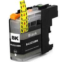 5 x Compatible Brother LC233BK Black Ink Cartridge LC-233BK - 550 Pages