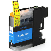 1 x Compatible Brother LC233C Cyan Ink Cartridge LC-233C - 550 Pages