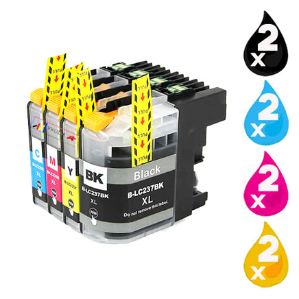 8 x Compatible Brother LC237XL LC235XL Ink Cartridge LC-237XL / LC-235XL