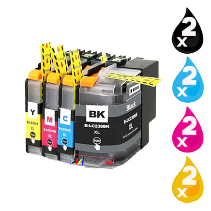 8 x Compatible Brother LC239XL LC235XL Ink Cartridge LC-239XL / LC-235XL