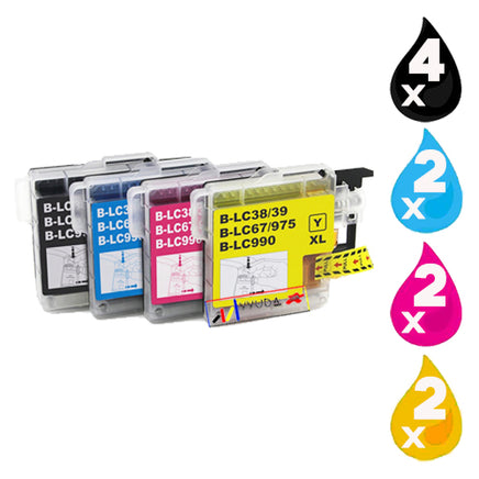 10 x Compatible Brother LC38 / LC67 Ink Cartridge LC-38 / LC-67