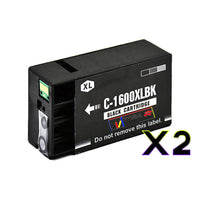2 x Compatible Canon PGI-1600XL Black Ink Cartridge