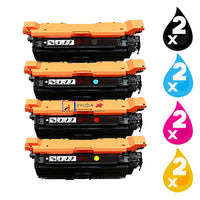 8 x Compatible HP 122A Toner Cartridge Q3960A - Q3963A
