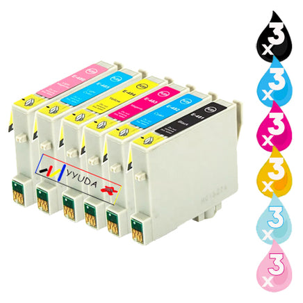 18 x Compatible Epson T0481 - T0486 Ink Cartridge