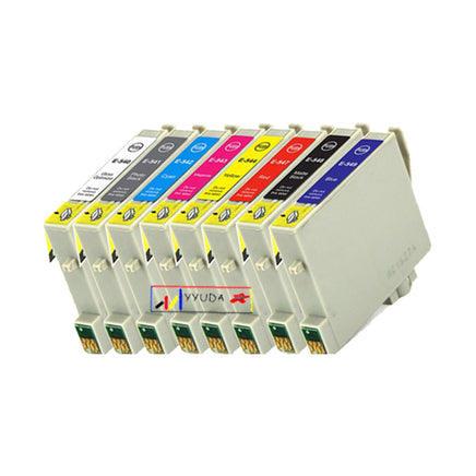8 x Compatible Epson T0540 - T0549 Ink Cartridge C13T054090 - C13T054990 (1GO 1PBK 1C 1M 1Y 1R 1MBK 1BL)