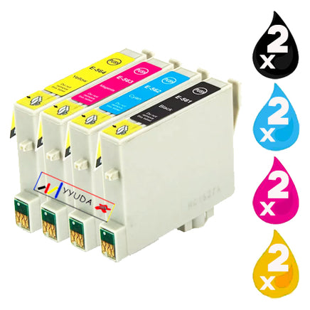 8 x Compatible Epson T0561 - T0564 Ink Cartridge