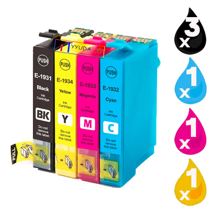 6 x Compatible Epson T1931 - T934 Ink Cartridge