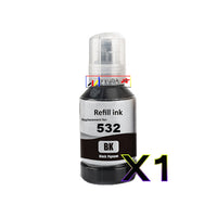 1 x Compatible Epson T532 Black Ink Bottle C13T03J192