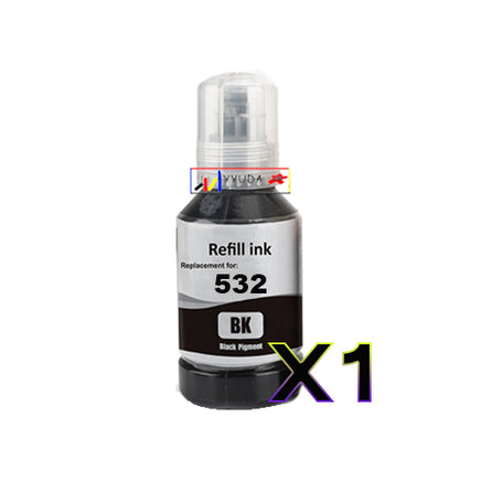 1 x Compatible Epson T532 Black Ink Bottle C13T03J192