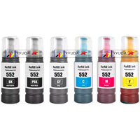 6 x Compatible Epson T552 Ink Bottle