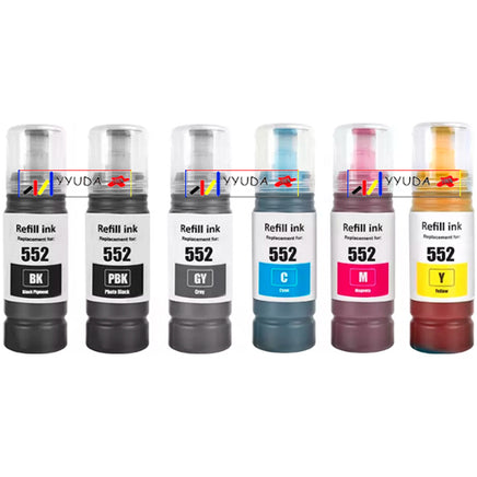 6 x Compatible Epson T552 Ink Bottle