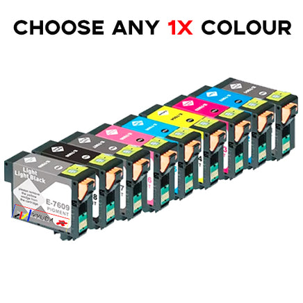 Choose Any 1 x Compatible Epson T7601 - T7609 Pigmented Ink Cartridge