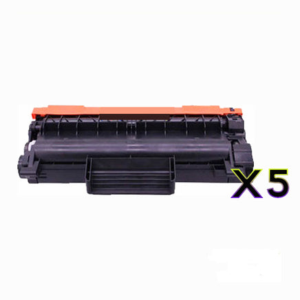 5 x Compatible Brother TN2450 Black Toner Cartridge TN-2450
