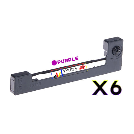 6 x Compatible Epson ERC05 Purple Ribbon Cartridge