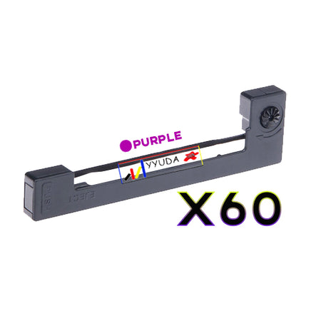 60 x Compatible Epson ERC09 Purple Ribbon Cartridge