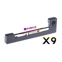 9 x Compatible Epson ERC09 Purple Ribbon Cartridge