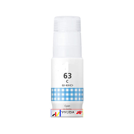 1 x Compatible Canon GI63 Cyan Ink Bottle