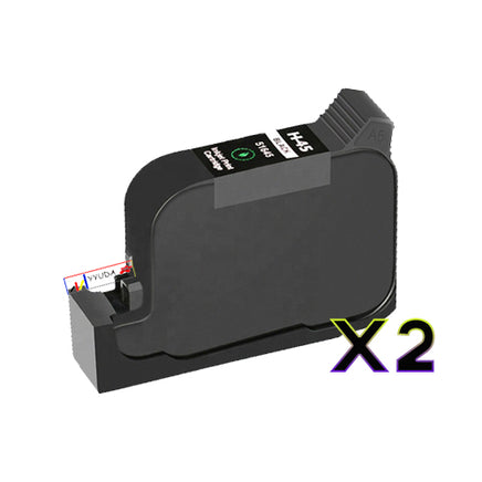 2 x Compatible HP 45 Black Inkjet Cartridge 51645AA