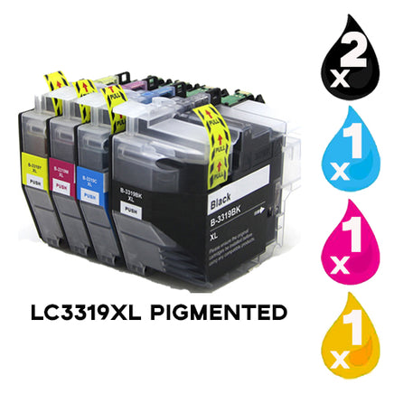 5 x Compatible Brother LC3319XL "PIGMENTED" Ink Cartridge LC-3319XL