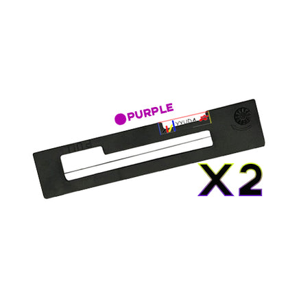 2 x Compatible Citizen MD910 / MD911 Purple Ribbon Cartridge IR-91P