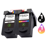 2 x Compatible Canon PG-510 CL-511 Ink Cartridge