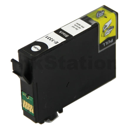 2 x Compatible Epson 133 T1331 Black Ink Cartridge C13T133192