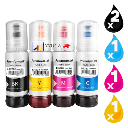 5 x Compatible Epson T522 EcoTank Ink Bottle C13T00M192 - C13T00M492