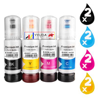8 x Compatible Epson T522 EcoTank Ink Bottle C13T00M192 - C13T00M492