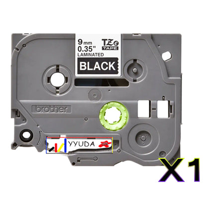 1 x Compatible Brother TZe325 White on Black Label Tape TZe-325