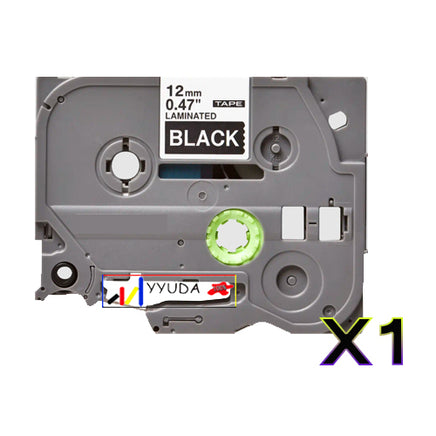 1 x Compatible Brother TZe335 White on Black Label Tape TZe-335